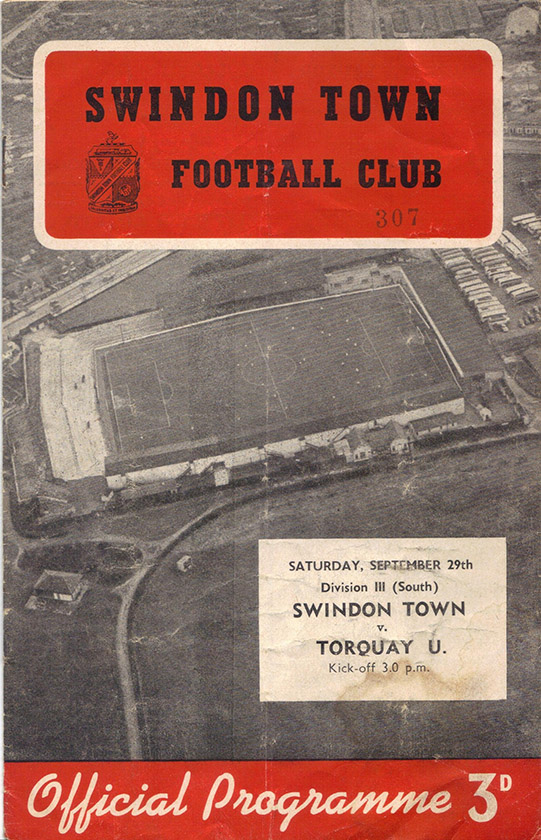 <b>Saturday, September 29, 1956</b><br />vs. Torquay United (Home)
